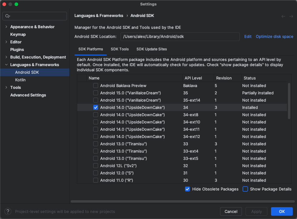 SDK Manager